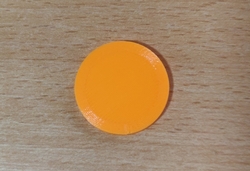 Žeton plochý do nákupních vozíků 3D Tisk